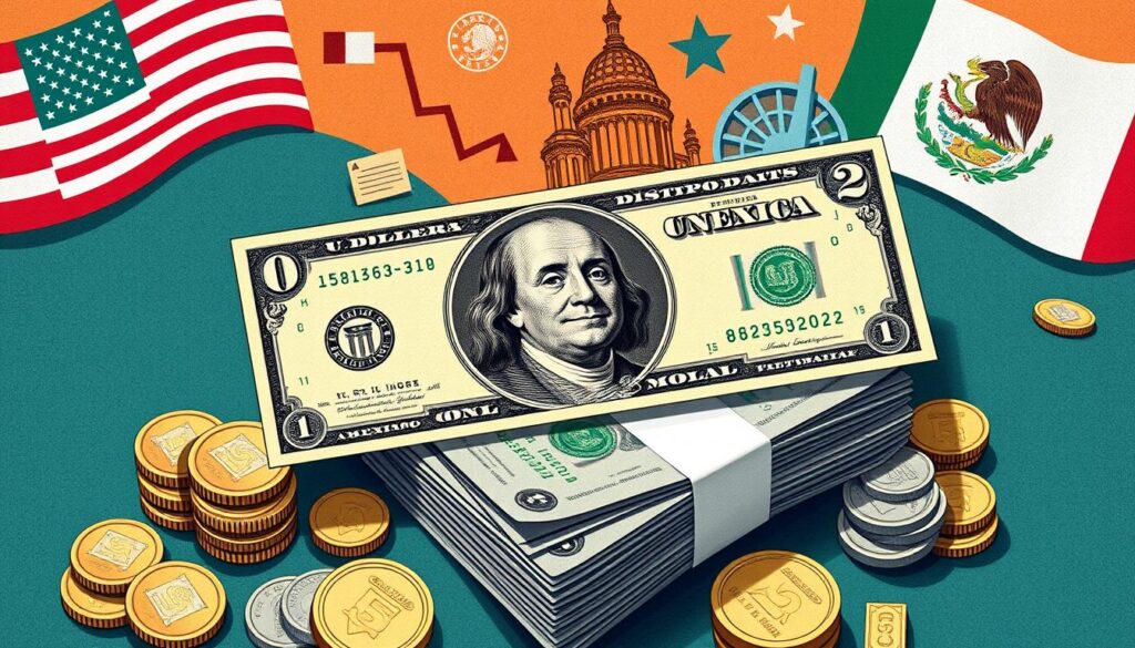 USD to MXN currency pairing