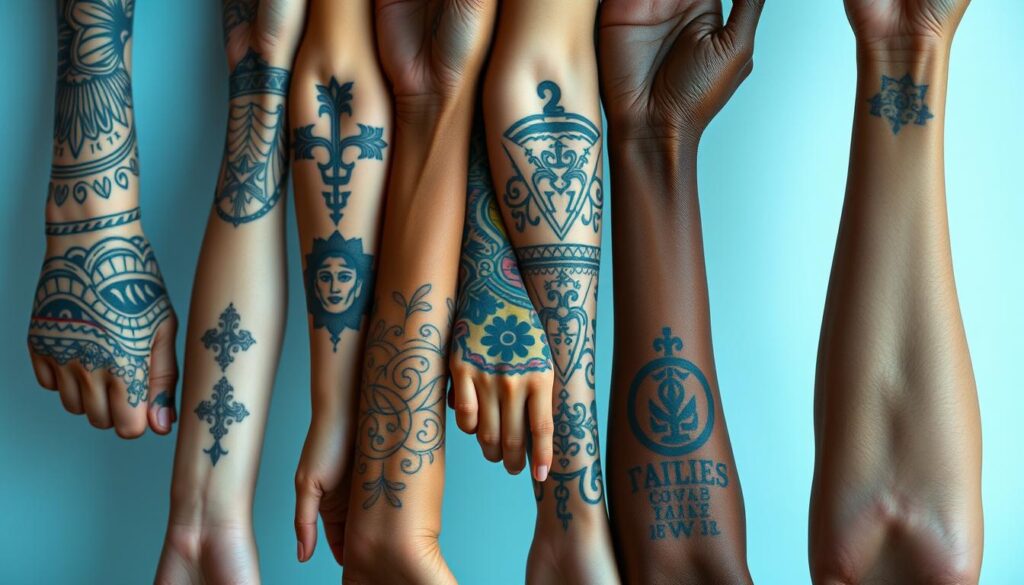 all skin tones and tattoos