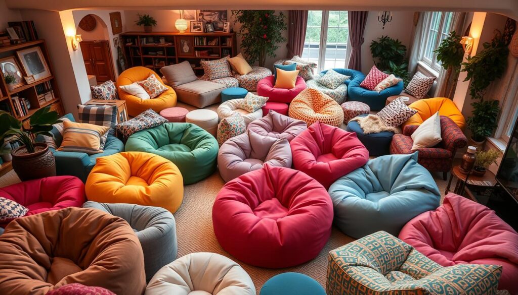 bean bag couch social seating