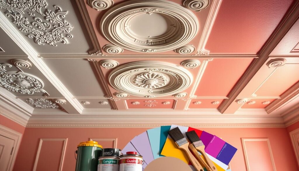 ceiling paint features