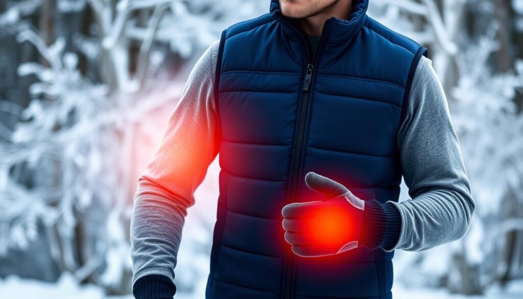 heated vest with hand warmers