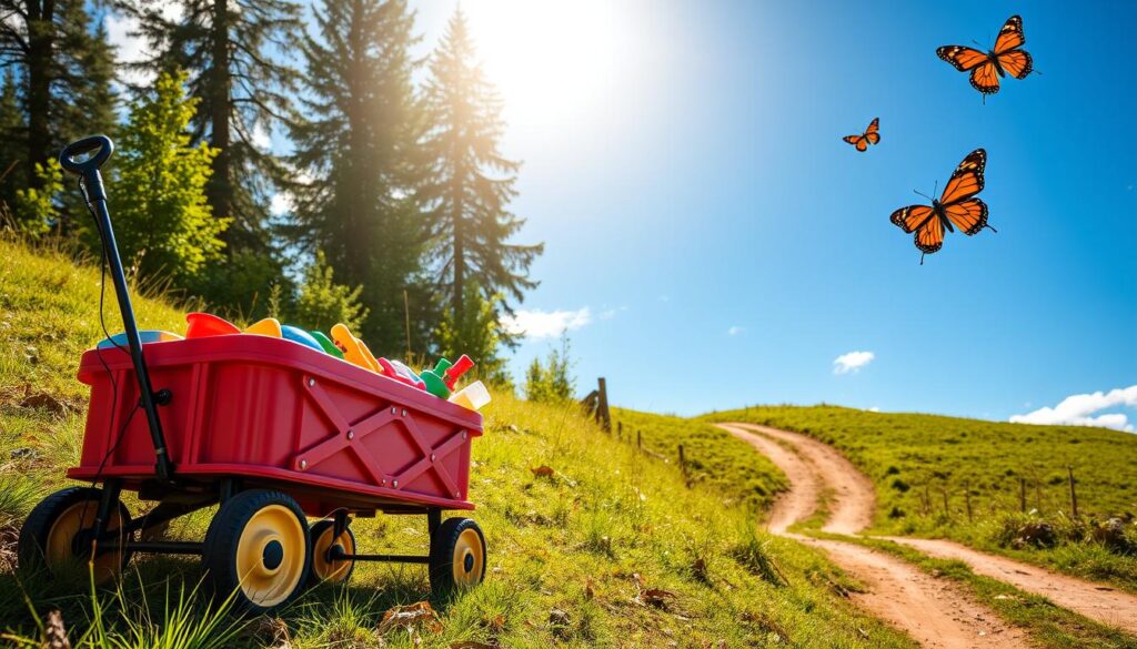 kids wagon outdoor adventure