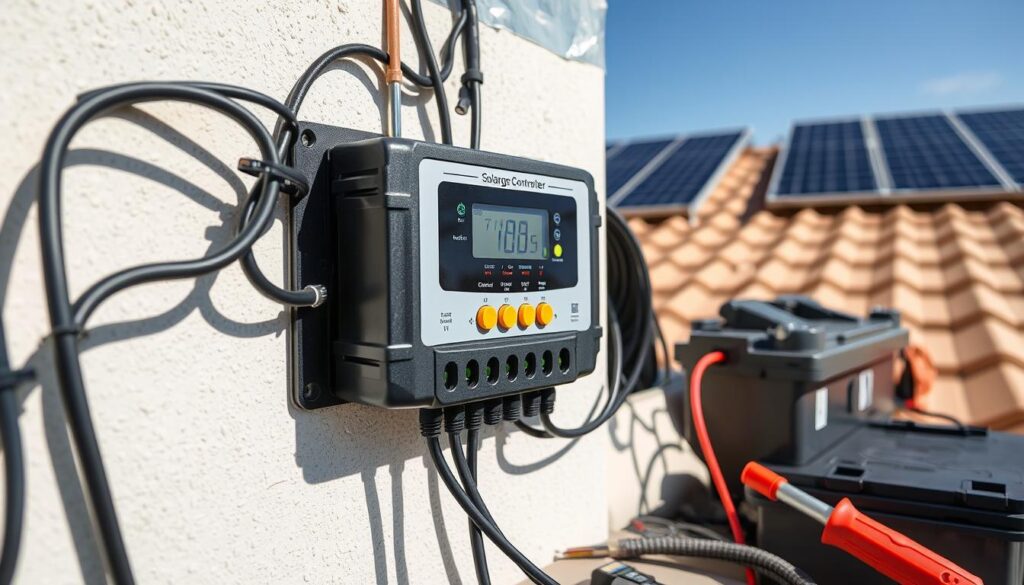 solar charge controller installation