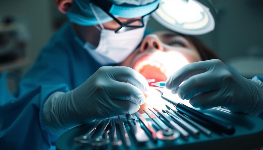 surgical tooth extraction