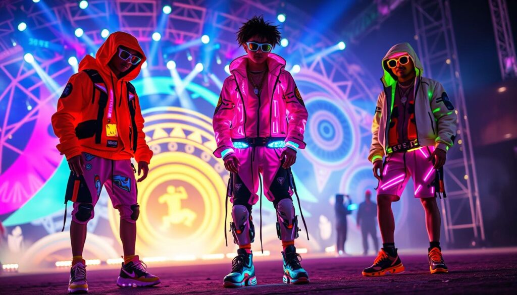 futuristic rave styles